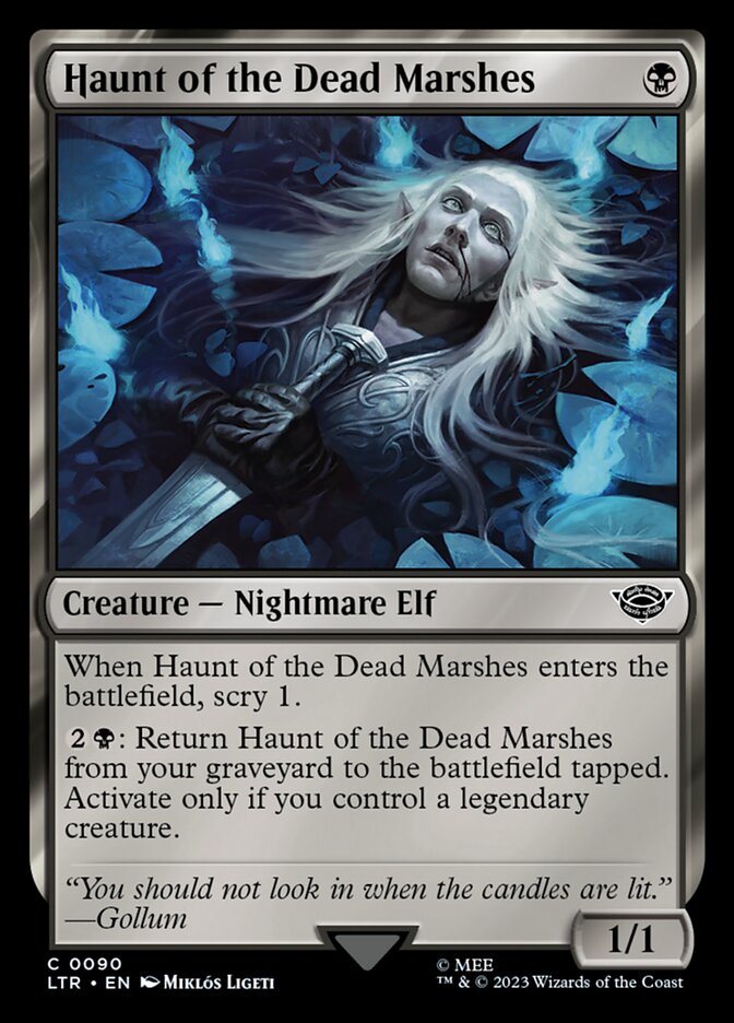 Haunt of the Dead Marshes LTR-90 The Lord of the Rings: Tales of Middle-earth Magic card