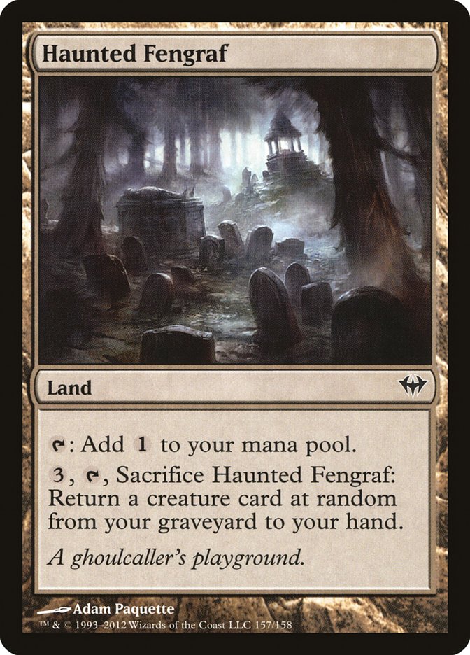 Haunted Fengraf DKA-157 Dark Ascension Magic card