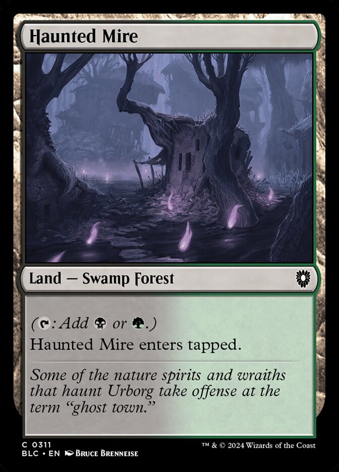 Haunted Mire BLC-311 Bloomburrow Commander Magic card