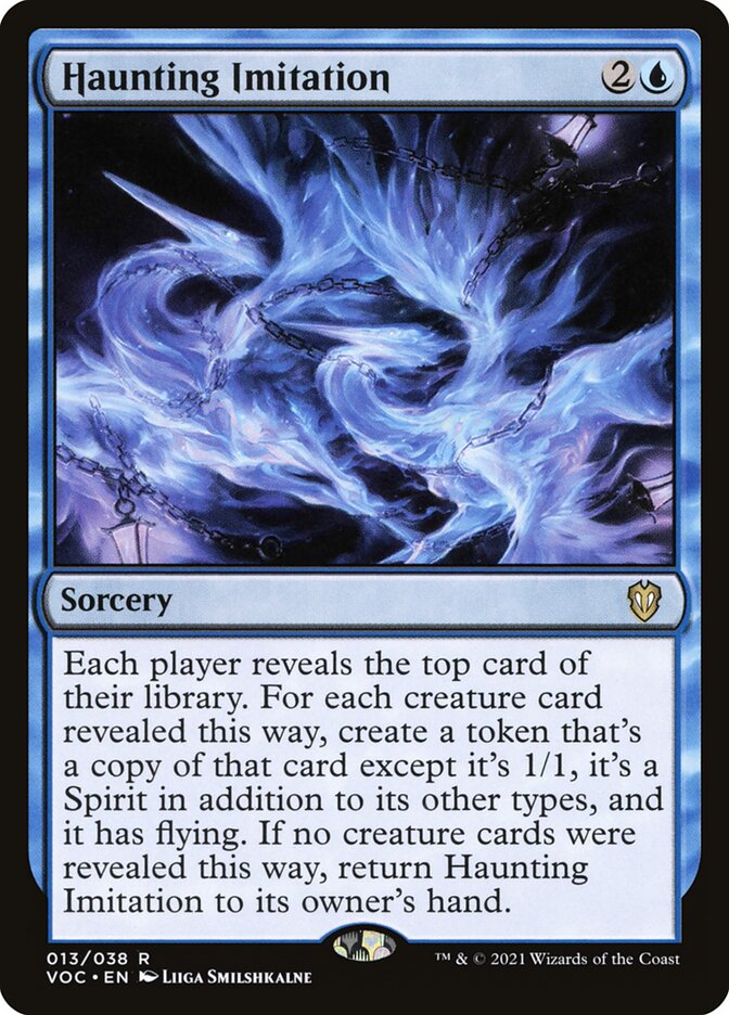 Haunting Imitation VOC-13 Crimson Vow Commander Magic card