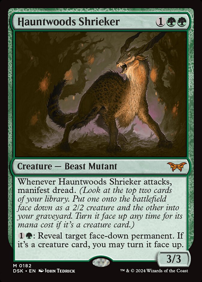 Hauntwoods Shrieker DSK-182 Duskmourn: House of Horror Magic card