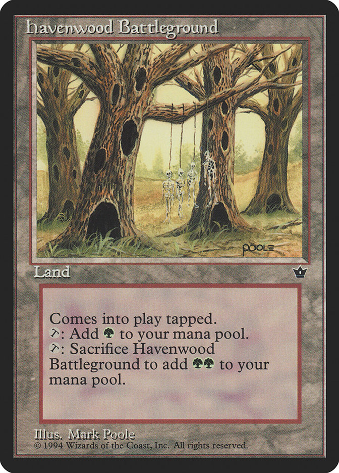 Havenwood Battleground FEM-96 Fallen Empires Magic card