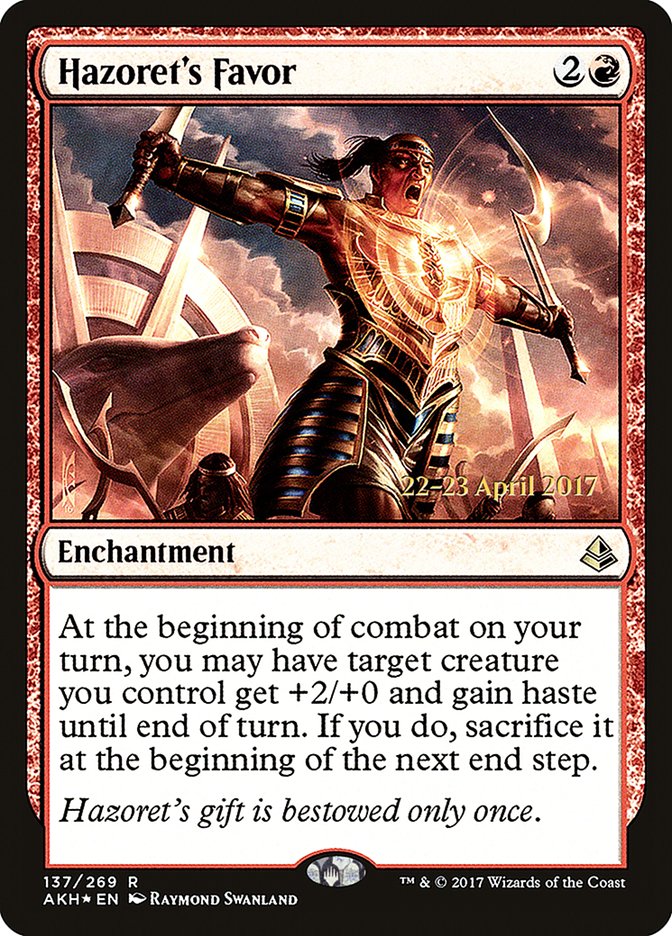 Hazoret's Favor PAKH-137S Amonkhet Promos Magic card