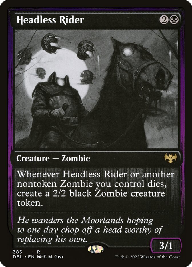 Headless Rider DBL-385 Innistrad: Double Feature Magic card