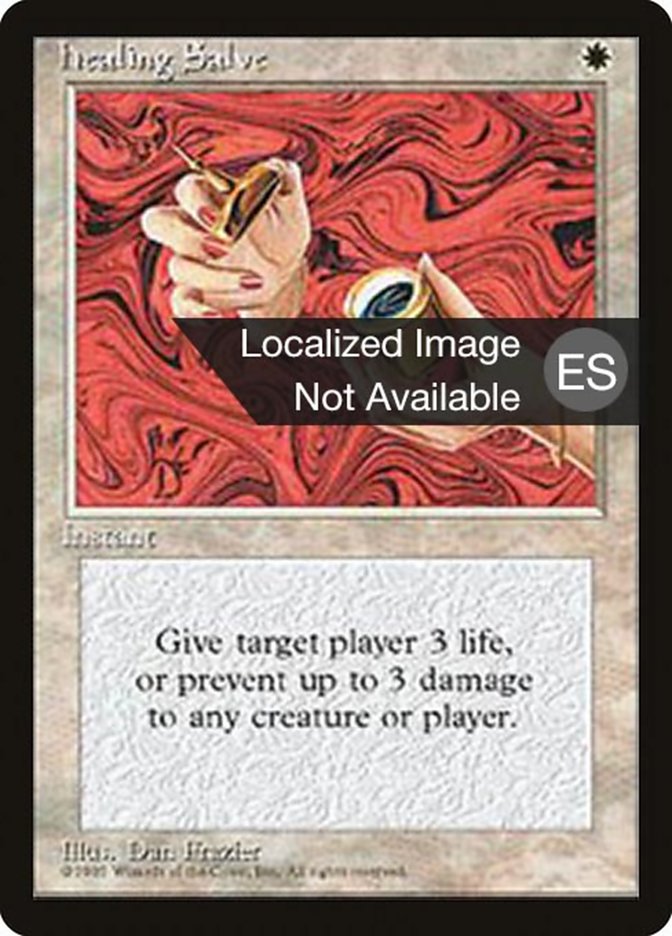 Healing Salve 4BB-28 Fourth Edition Foreign Black Border Magic card