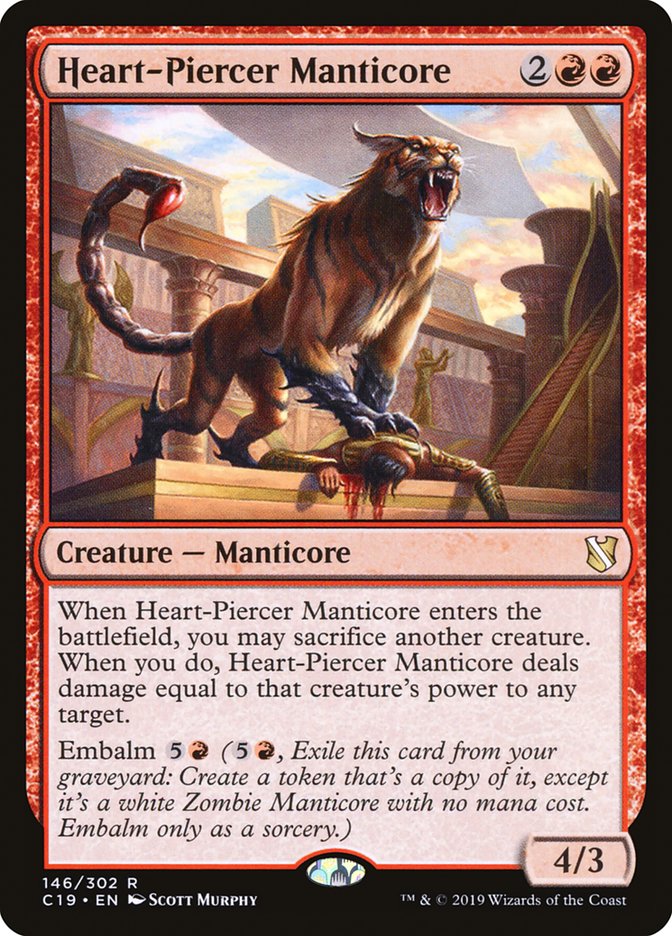 Heart-Piercer Manticore C19-146 Commander 2019 Magic card
