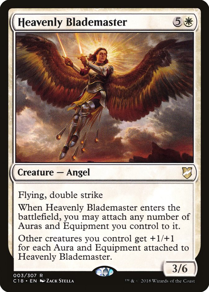 Heavenly Blademaster C18-3 Commander 2018 Magic card