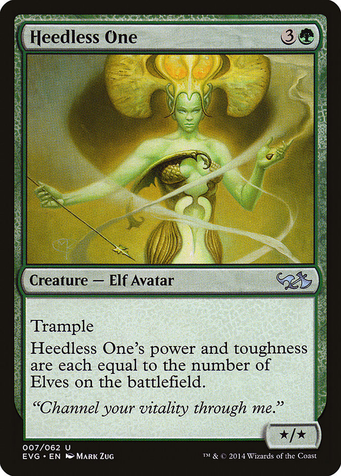 Heedless One EVG-7 Duel Decks Anthology: Elves vs. Goblins Magic card