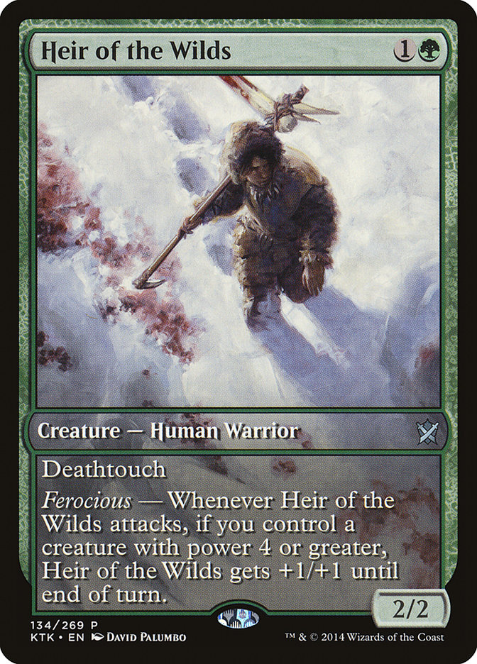 Heir of the Wilds PKTK-134 Khans of Tarkir Promos Magic card