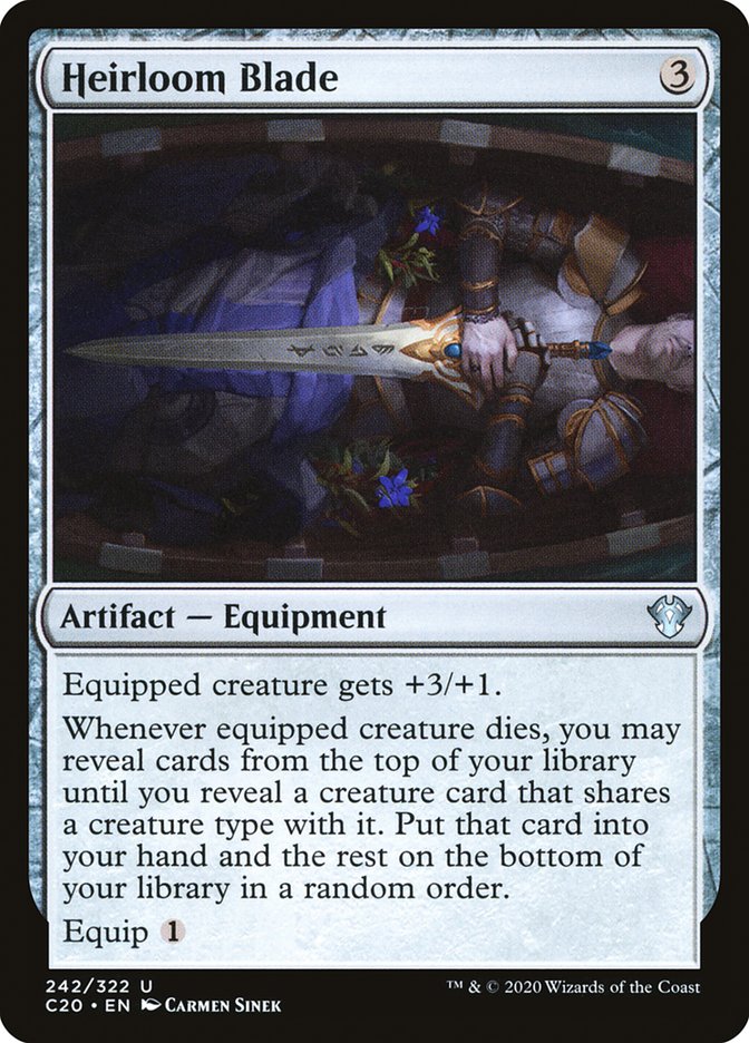 Heirloom Blade C20-242 Commander 2020 Magic card