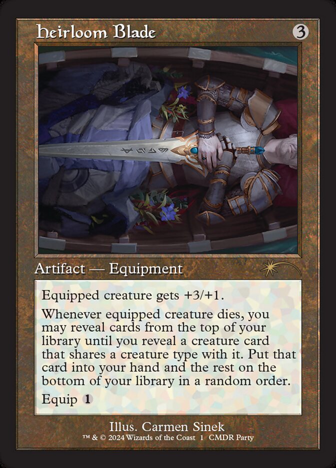 Heirloom Blade PW24-16 Wizards Play Network 2024 Magic card