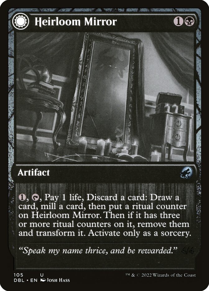 Heirloom Mirror // Inherited Fiend DBL-105 Innistrad: Double Feature Magic card