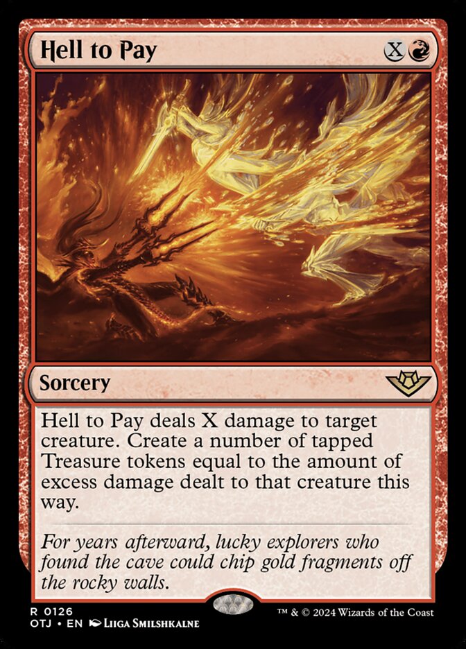 Hell to Pay OTJ-126 Outlaws of Thunder Junction Magic card