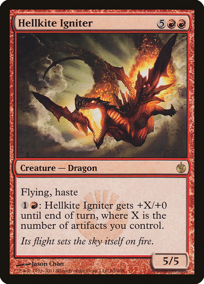 Hellkite Igniter MBS-65 Mirrodin Besieged Magic card