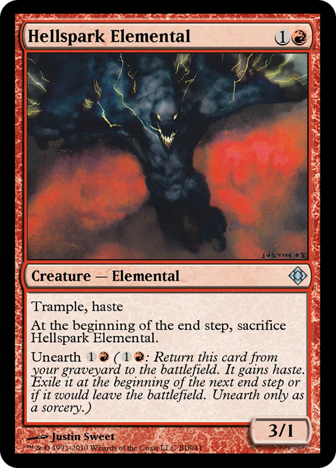 Hellspark Elemental TD0-B18 Magic Online Theme Decks Magic card