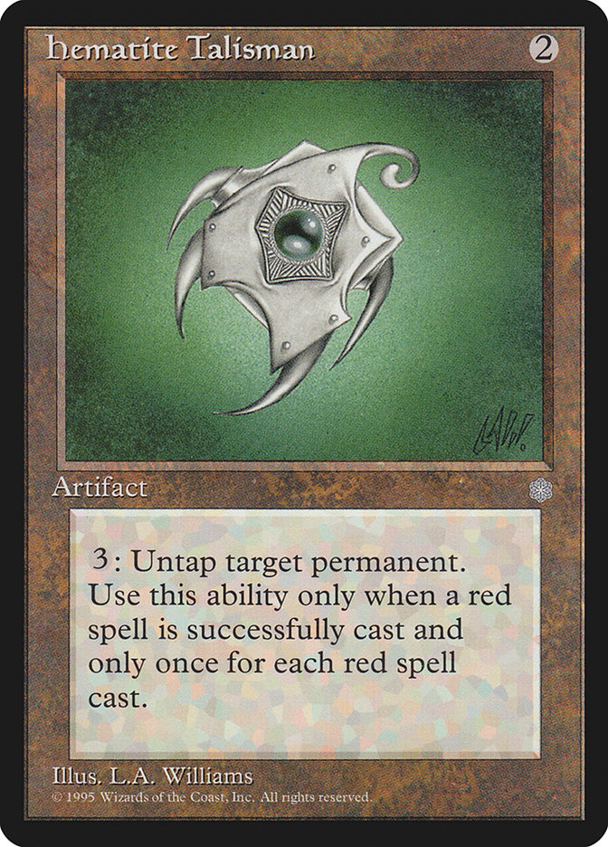 Hematite Talisman ICE-320 Ice Age Magic card
