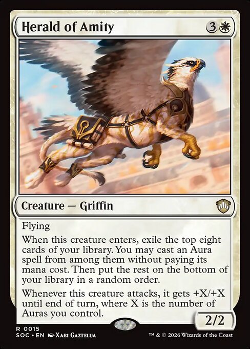 Herald of Amity SOC-15 Secrets of Strixhaven Commander Magic card