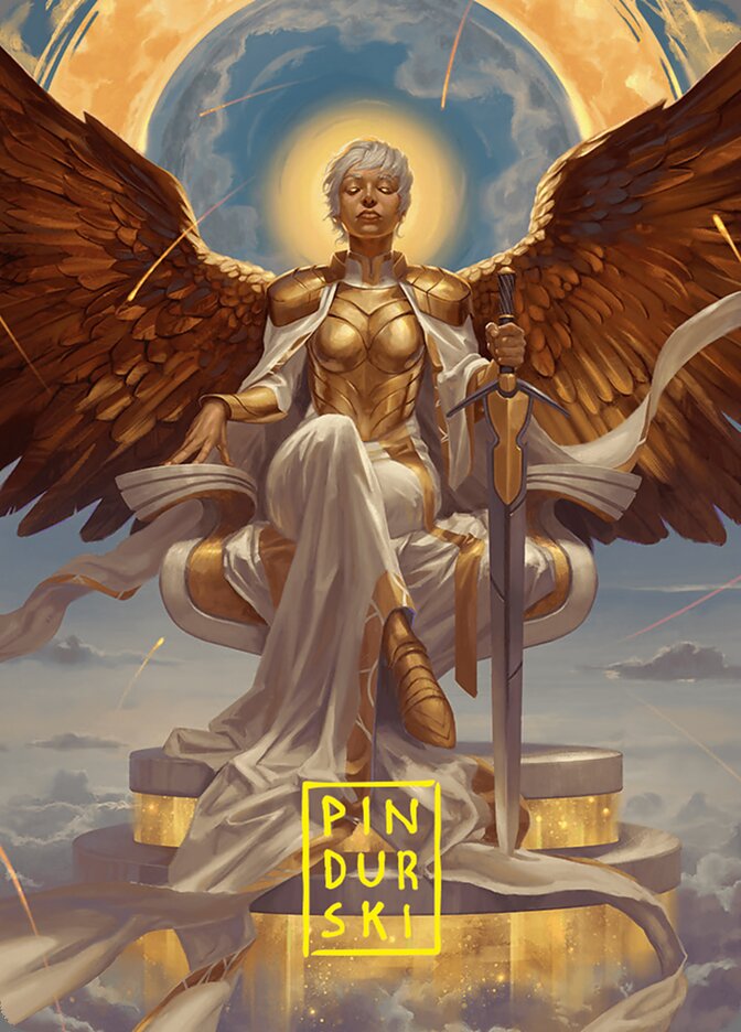 Herald of Eternal Dawn // Herald of Eternal Dawn AFDN-27 Foundations Art Series Magic card