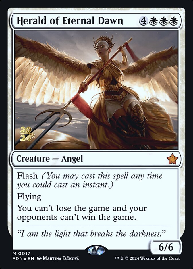Herald of Eternal Dawn PFDN-17S Foundations Promos Magic card