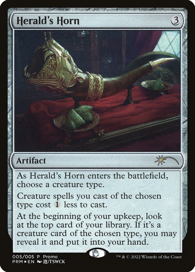 Herald's Horn PL22-5 Year of the Tiger 2022 Magic card