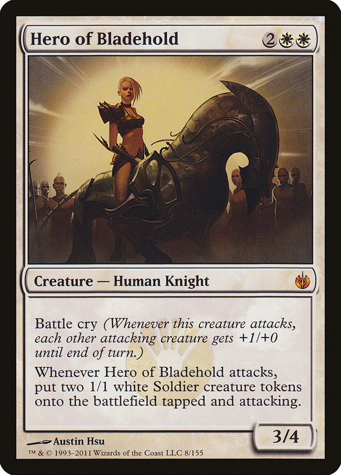 Hero of Bladehold MBS-8 Mirrodin Besieged Magic card