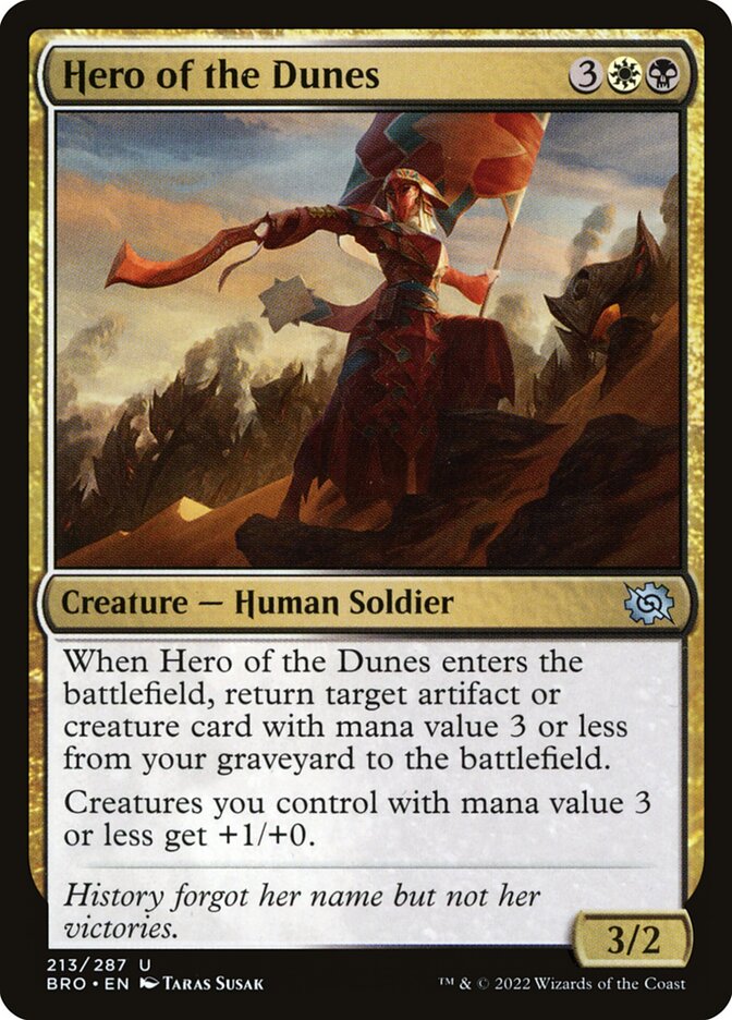 Hero of the Dunes BRO-213 The Brothers' War Magic card