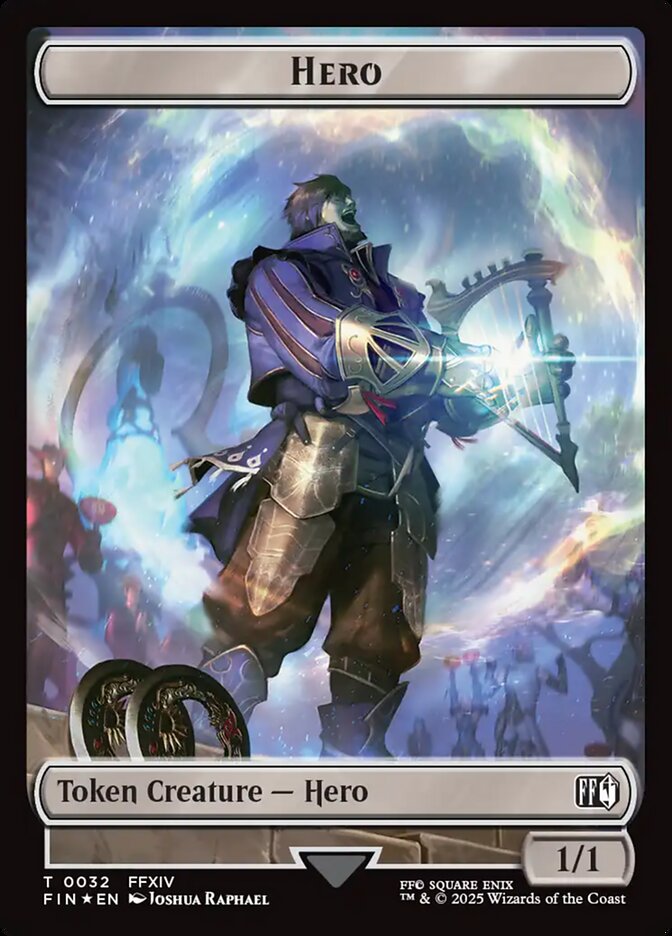 Hero TFIN-32 Final Fantasy Tokens Magic card