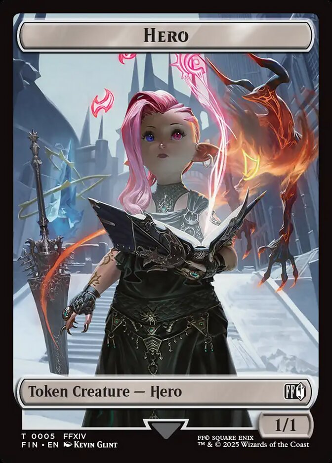 Hero TFIN-5 Final Fantasy Tokens Magic card
