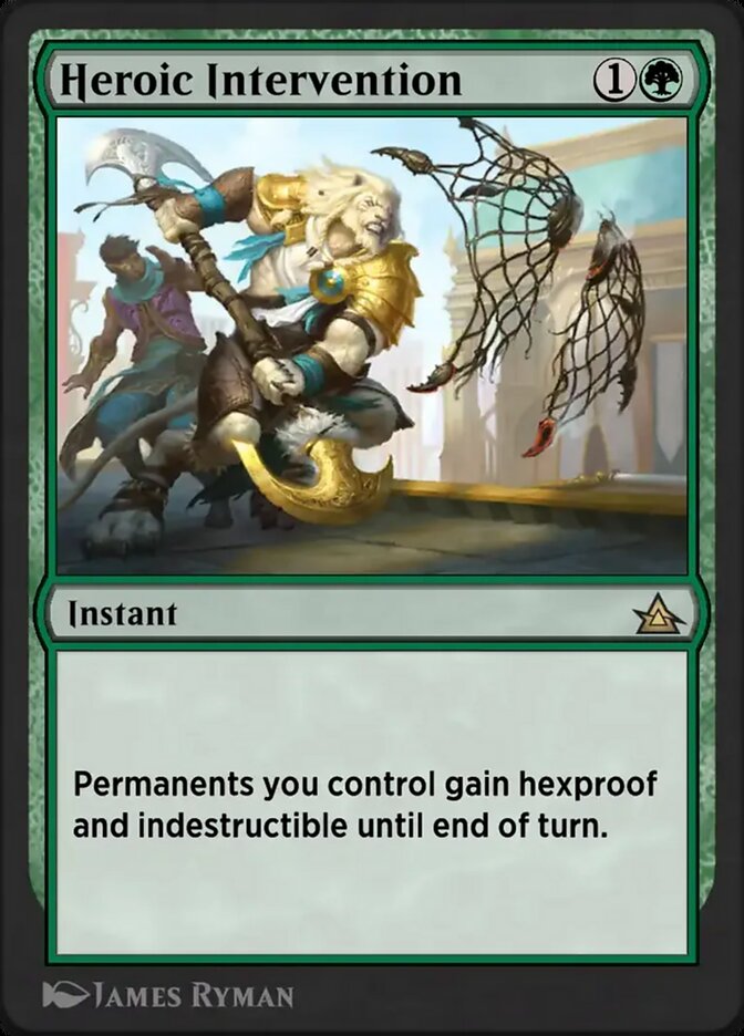Heroic Intervention OMB-34 Through the Omenpaths Bonus Sheet Magic card