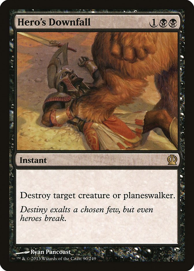 Hero's Downfall THS-90 Theros Magic card