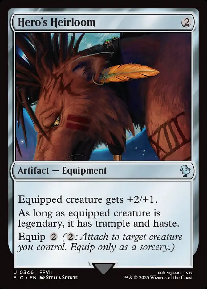 Hero's Heirloom FIC-346 Final Fantasy Commander Magic card