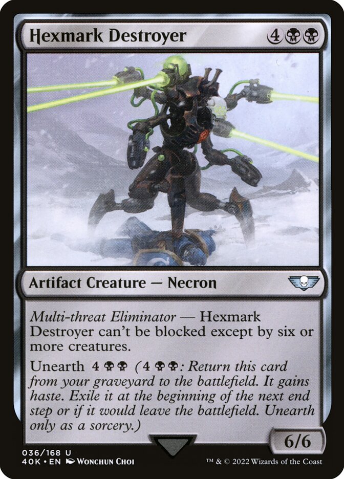 Hexmark Destroyer 40K-36 Warhammer 40,000 Commander Magic card