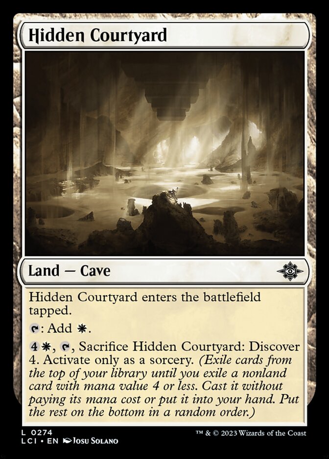 Hidden Courtyard LCI-274 The Lost Caverns of Ixalan Magic card