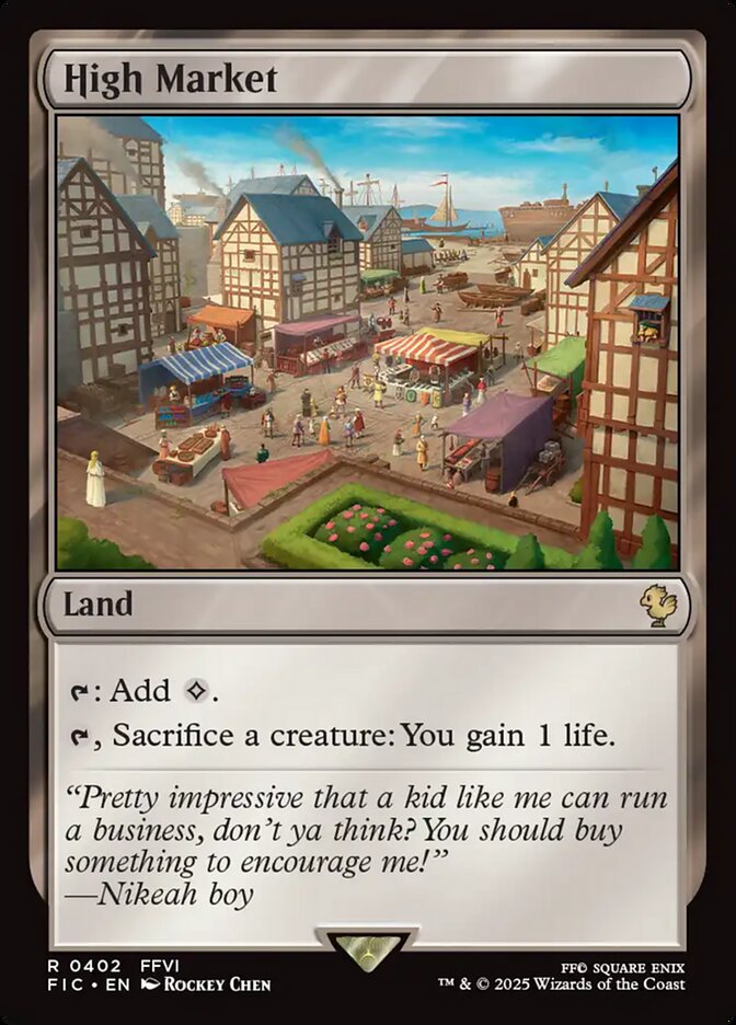 High Market FIC-402 Final Fantasy Commander Magic card