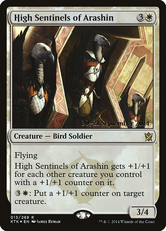 High Sentinels of Arashin PKTK-13S Khans of Tarkir Promos Magic card