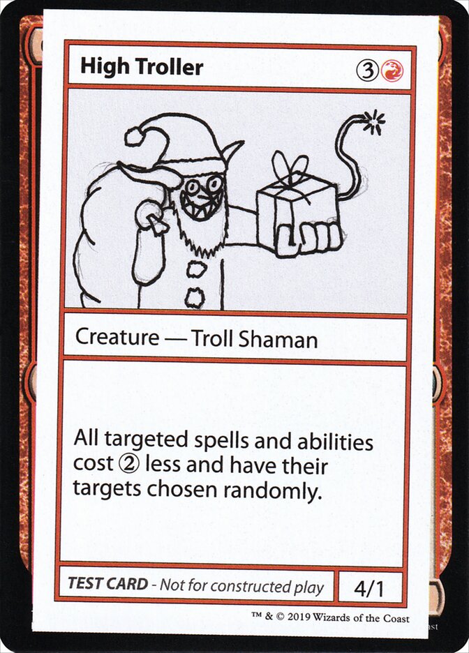 High Troller CMB2-54 Mystery Booster Playtest Cards 2021 Magic card
