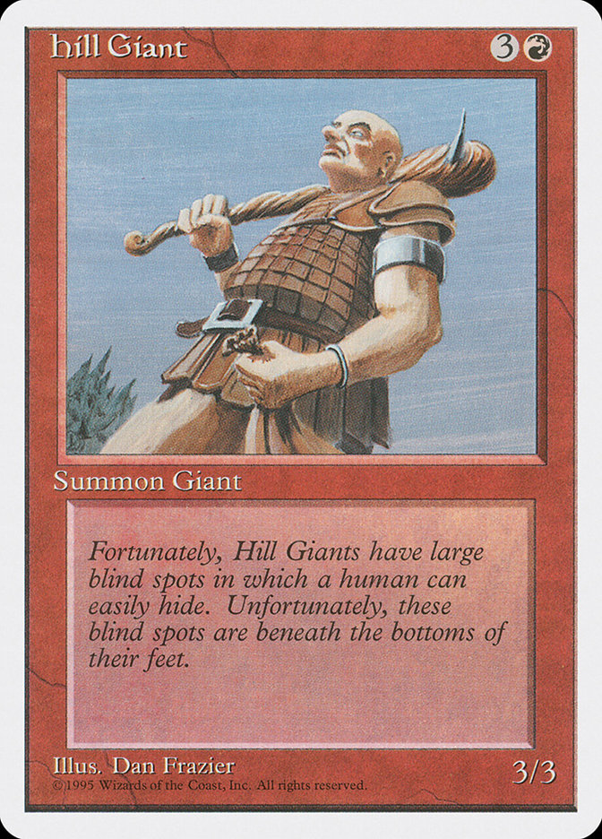 Hill Giant 4ED-201 Fourth Edition Magic card