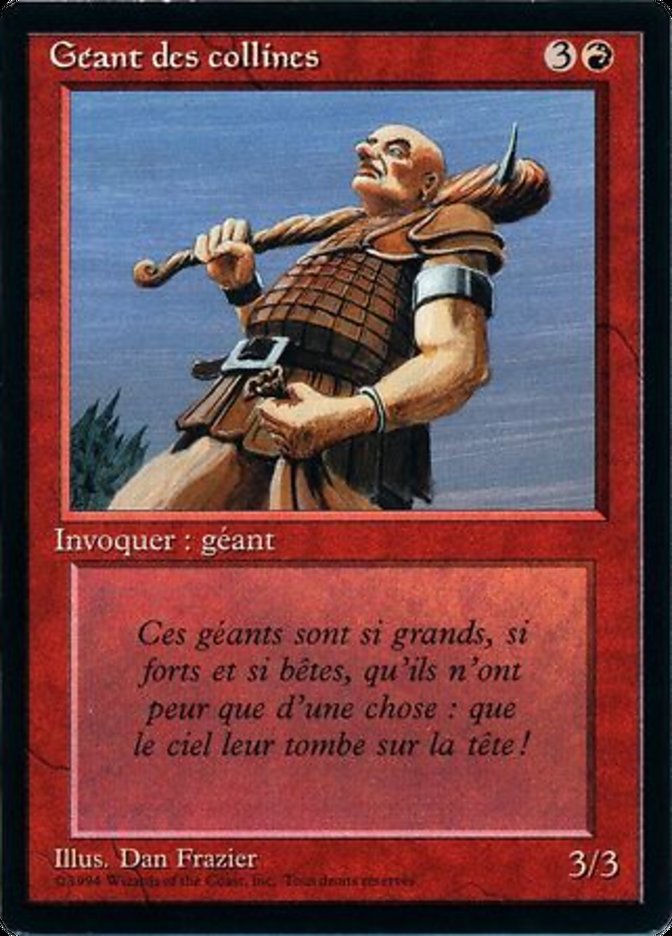 Hill Giant FBB-158 Foreign Black Border Magic card