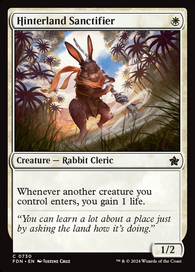Hinterland Sanctifier FDN-730 Foundations Magic card