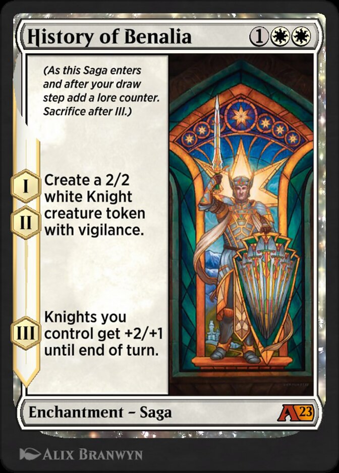 History of Benalia YBRO-31 Alchemy: The Brothers' War Magic card