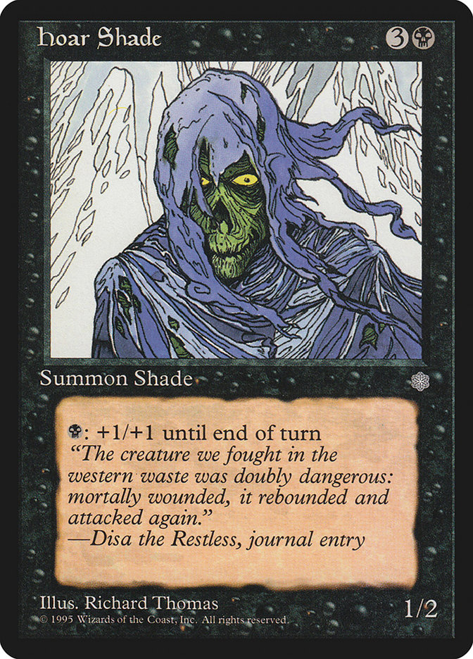 Hoar Shade ICE-131 Ice Age Magic card