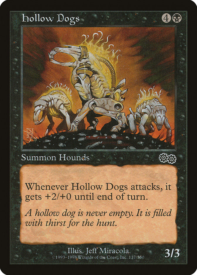 Hollow Dogs USG-137 Urza's Saga Magic card