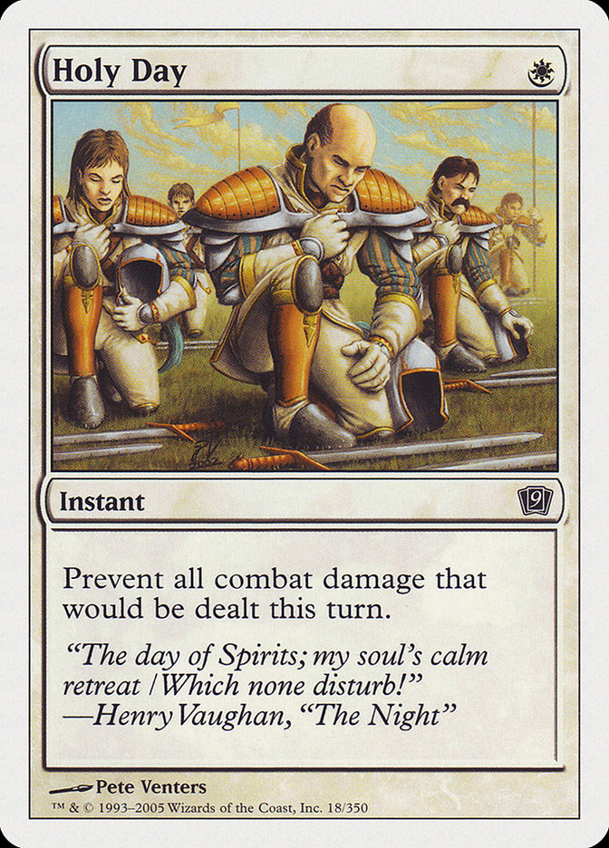 Holy Day 9ED-18 Ninth Edition Magic card