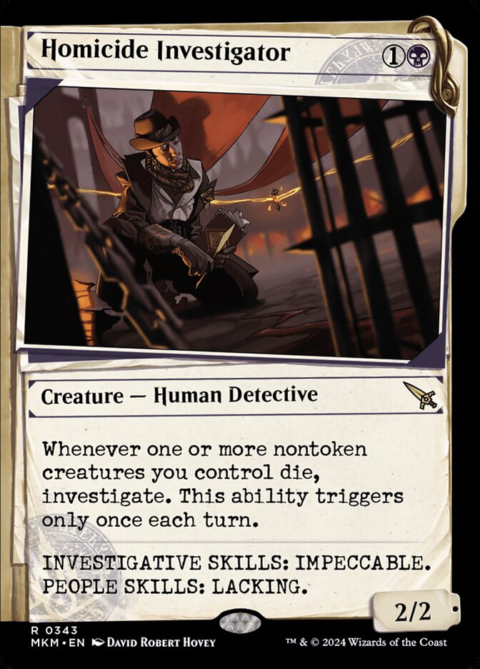 Homicide Investigator MKM-343 Murders at Karlov Manor Magic card