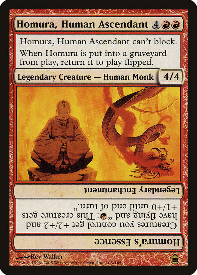 Homura, Human Ascendant // Homura's Essence SOK-103 Saviors of Kamigawa Magic card