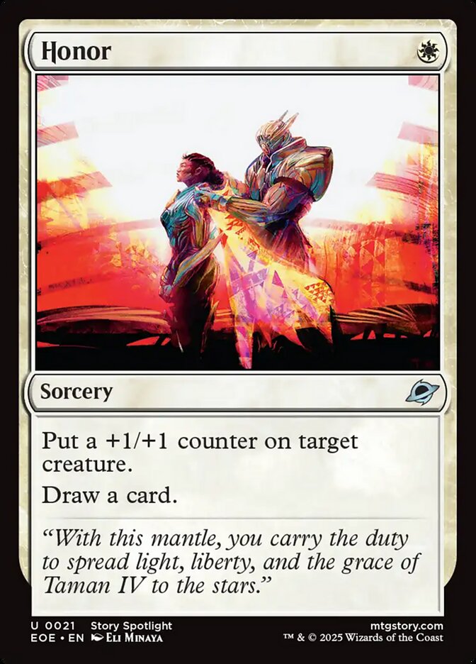 Honor EOE-21 Edge of Eternities Magic card