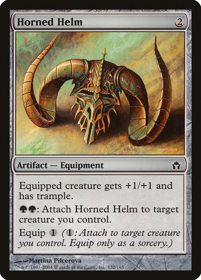 Horned Helm 5DN-132 Fifth Dawn Magic card
