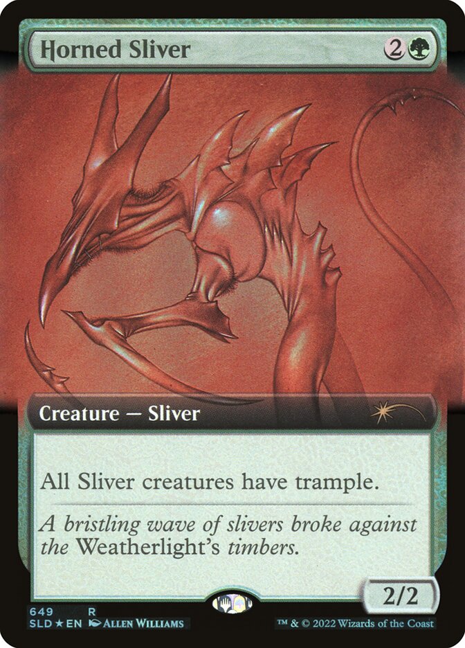Horned Sliver SLD-649 Secret Lair Drop Magic card