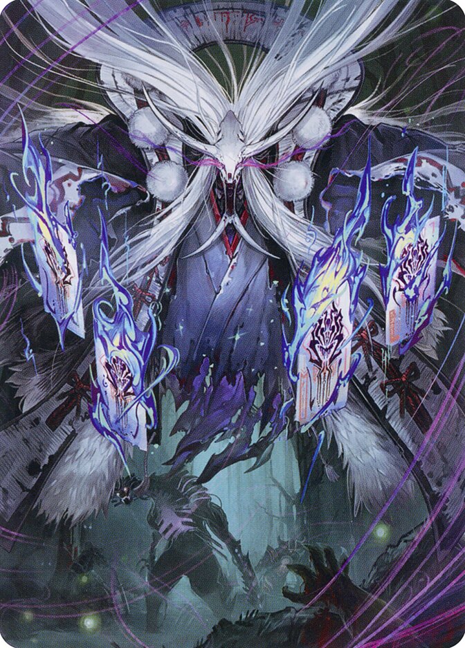 Horobi, Death's Wail // Horobi, Death's Wail AMOM-70 March of the Machine Art Series Magic card