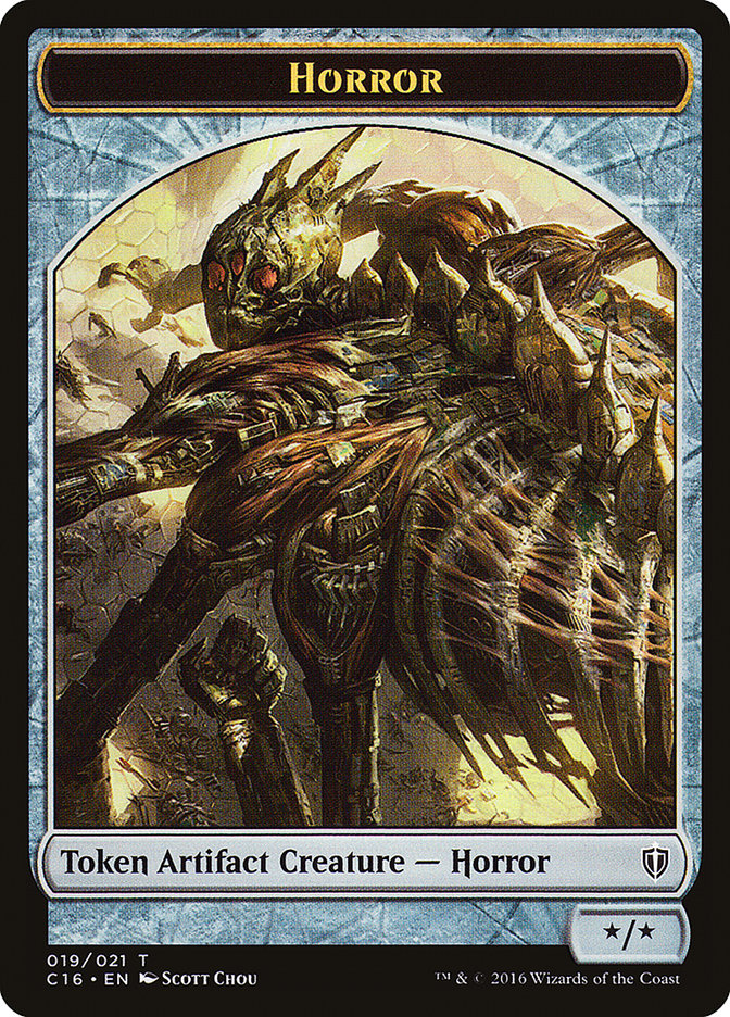 Horror TC16-19 Commander 2016 Tokens Magic card